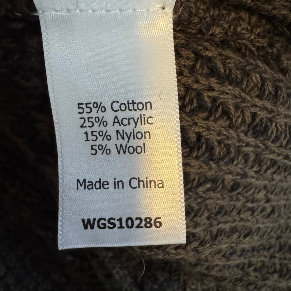 Market & Spruce Tabatha Waffle Knit Cocoon Cardigan Brown Sweater NWT Size XS - Picture 7 of 8